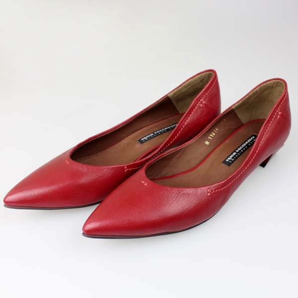 RAOKIGOSHI works ウッドヒールパンプス 5134-11614 レッド sizs23 RAOKIGOSHI works ウッドヒールパンプス 5134-11614 レッド sizs23