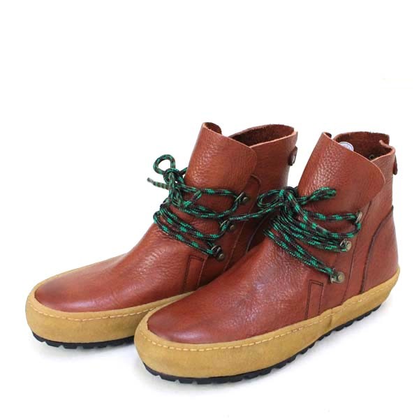 SAYA 革紐ショートブーツ ブラウン size23.5 SAYA 革紐ショートブーツ ブラウン size23.5