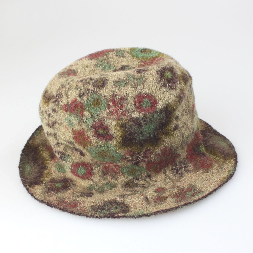 BUTAPANA 花柄帽子 ベージュ size M BUTAPANA 花柄帽子 ベージュ size M