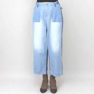 レアック REAC ワイドGハ゜ン ブルー size M レアック REAC ワイドGハ゜ン ブルー size M