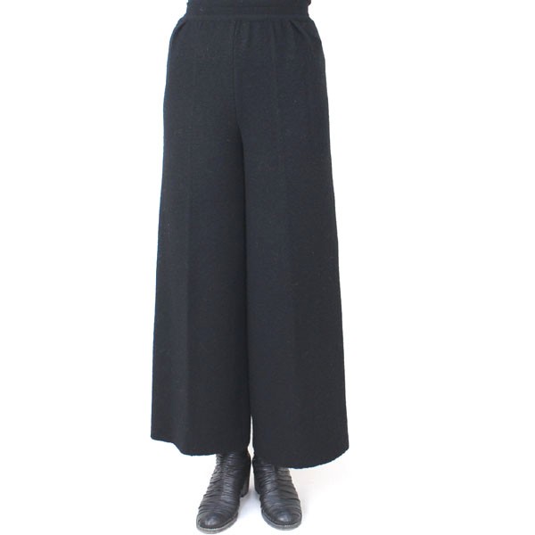 BUTAPANA 無地ニットロングパンツ ブラック size M BUTAPANA 無地ニットロングパンツ ブラック size M