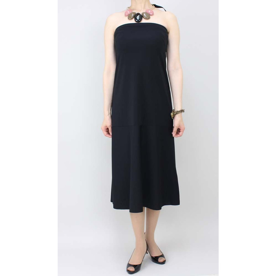 H.P france OSKLEN 黒ベアトップワンピース ブラック size M H.P france OSKLEN 黒ベアトップワンピース ブラック size M