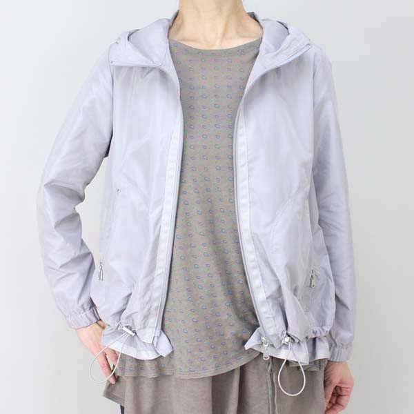 カロ フード付きジップジャンパー グレー size M カロ フード付きジップジャンパー グレー size M
