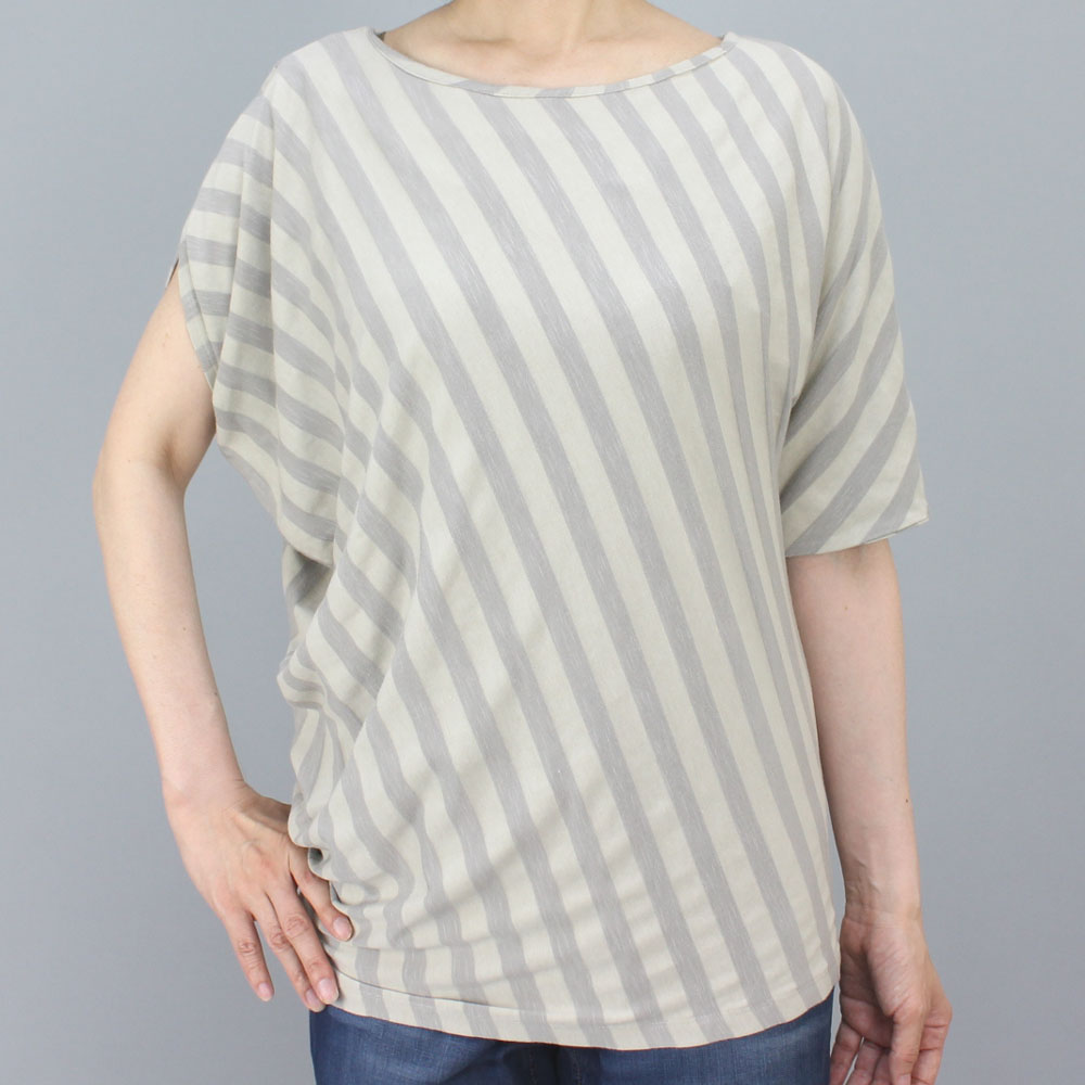 lilith マルチボーダー プルオーバー グレー size M lilith マルチボーダー プルオーバー グレー size M