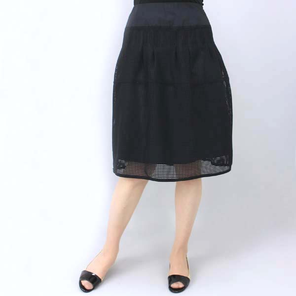 コムト コーザノストラ チェックメッシュスカート ブラック size M コムト コーザノストラ チェックメッシュスカート ブラック size M