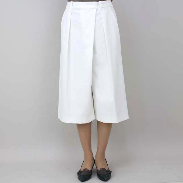 MARCCAIN 白タックガウチョパンツ ホワイト size S MARCCAIN 白タックガウチョパンツ ホワイト size S
