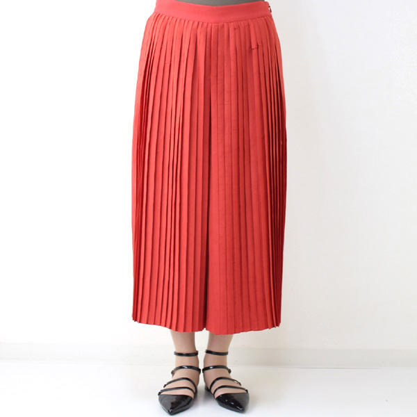 VINCE オレンジプリーツキュロット レッド size L VINCE オレンジプリーツキュロット レッド size L