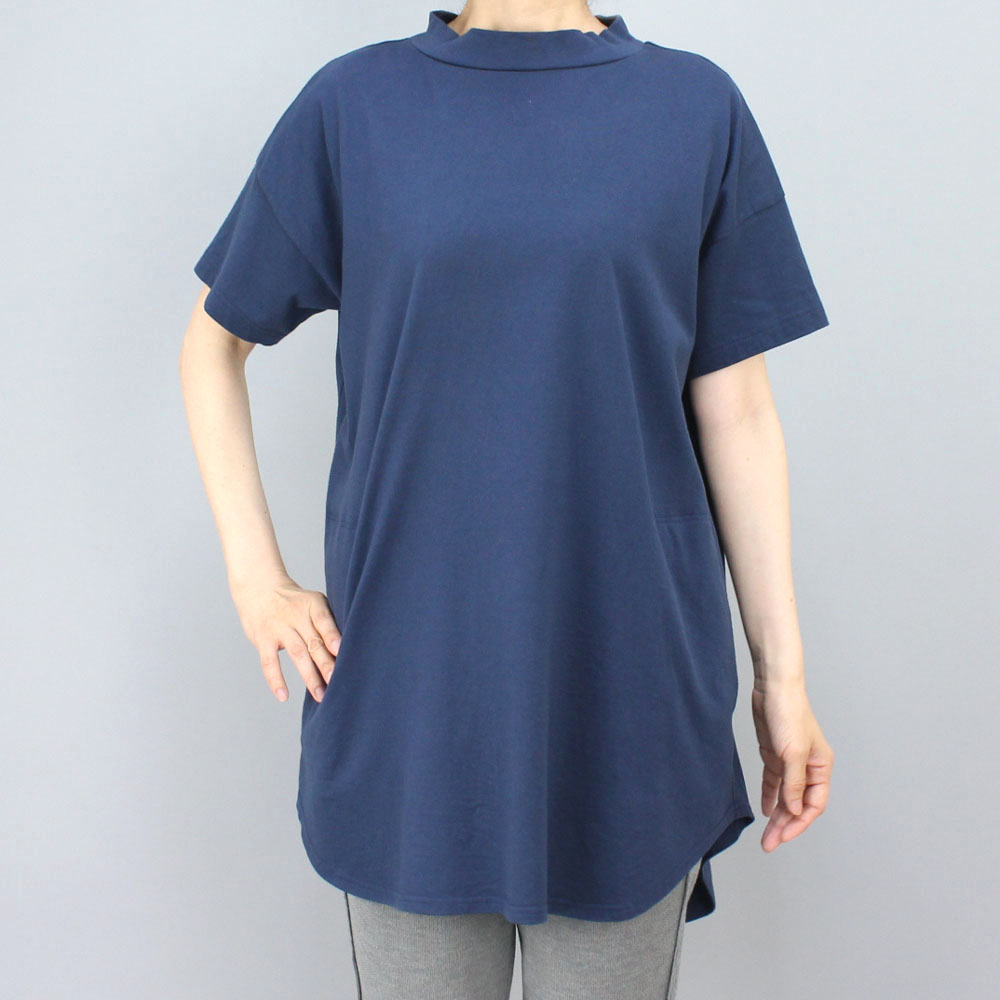 FOO 紺ビッグTシャツ ブルー size M FOO 紺ビッグTシャツ ブルー size M