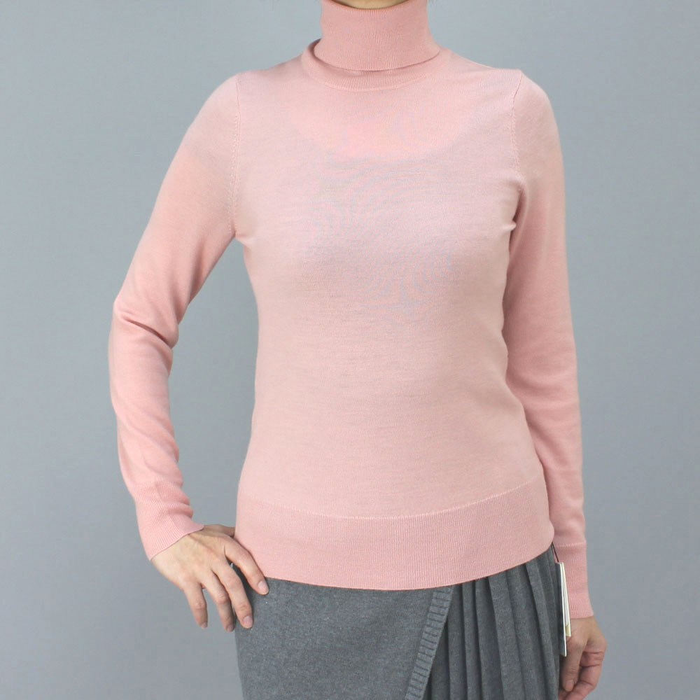 センソユニコ JNBY ウールタートルセーターピンク size M センソユニコ JNBY ウールタートルセーターピンク size M