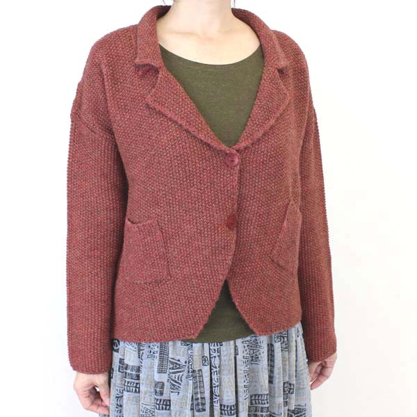lilith リリット 赤カーキニットジャケット lilith リリット 赤カーキニットジャケット