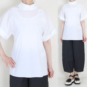 LIVIANACONTI　白半袖デザインブラウス