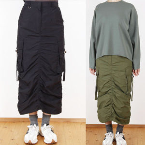 AGNOST アグノスト シャーリングタイトスカート
