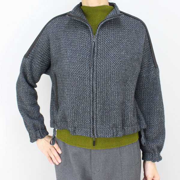 ヒロココシノ ニットブルゾンジャケット グレー – セレクトショップ femme/ファム