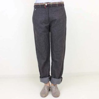 JOE SAN 茶ウールパンツ