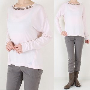 MARCCAIN マークケイン ピンクブラウスカットソー
