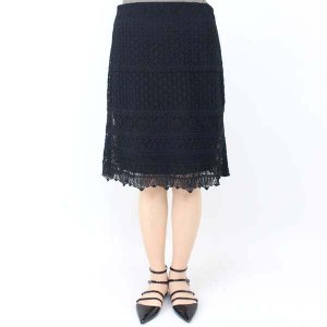 MARCCAIN マークケイン 黒レースミニスカート